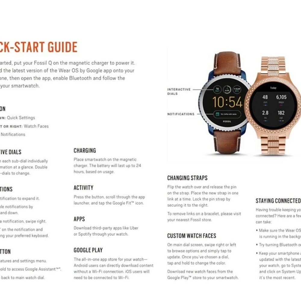 Fossil Gen 3 Smartwatch - Rose gold tone and sand - Picture 2 of 4